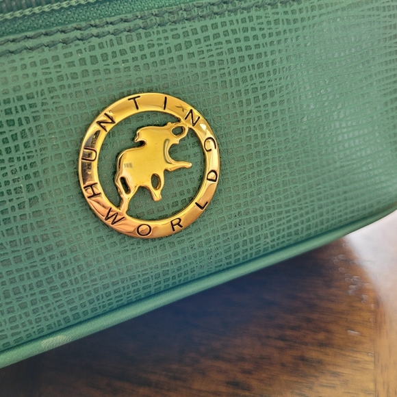 Hunting World Vanity Travel Bag Emerald Green Mirror - Picture 6 of 9